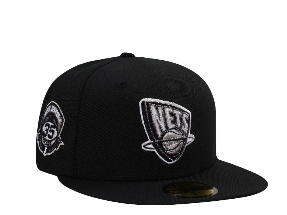 New Era New Jersey Nets 35th Anniversary Black Prime Edition 59Fifty Fitted Casquette