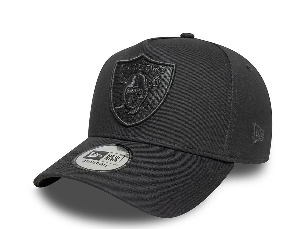 New Era Las Vegas Raiders Metallic Dark Gray Edition 9Forty A Frame Snapback Casquette