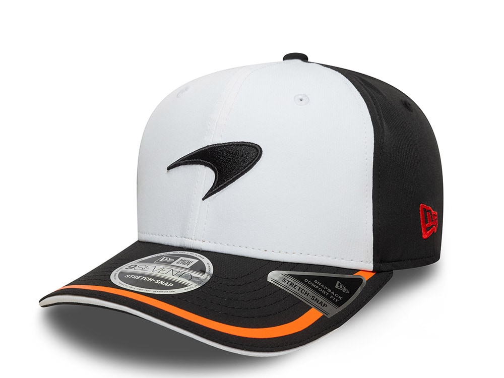 New Era McLaren Racing White Recycled Retro Edition 9Seventy Snapback Casquette