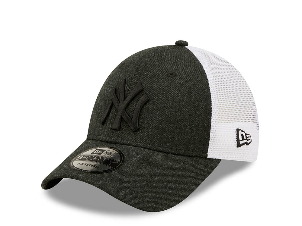 New Era New York Yankees Black Home Field Edition 9forty Trucker Strapback Casquette