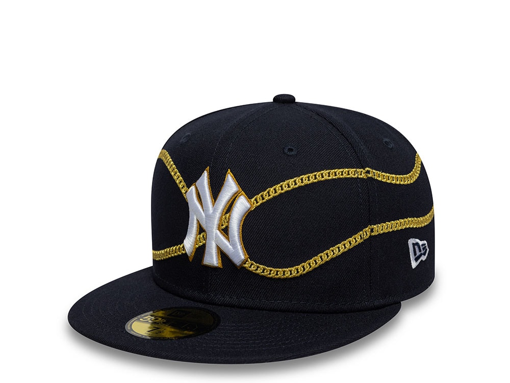 New Era New York Yankees Chain Wrap Navy Edition 59Fifty Fitted Casquette
