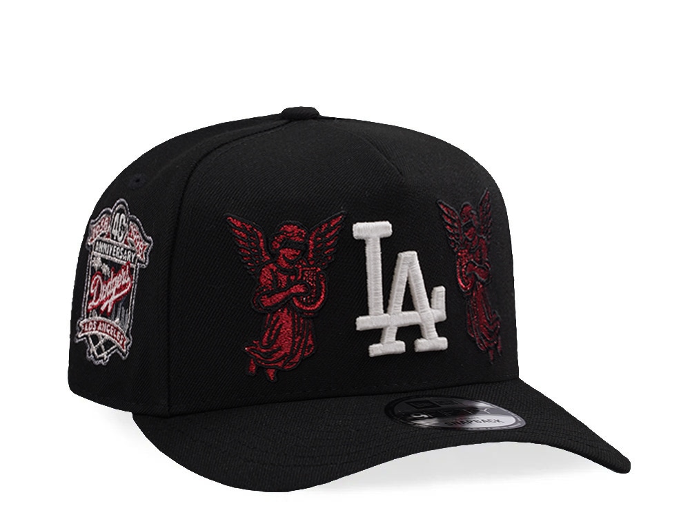 New Era Los Angeles Dodgers 40th Anniversary Angel Black Prime Edition 9Fifty A Frame Snapback Casquette