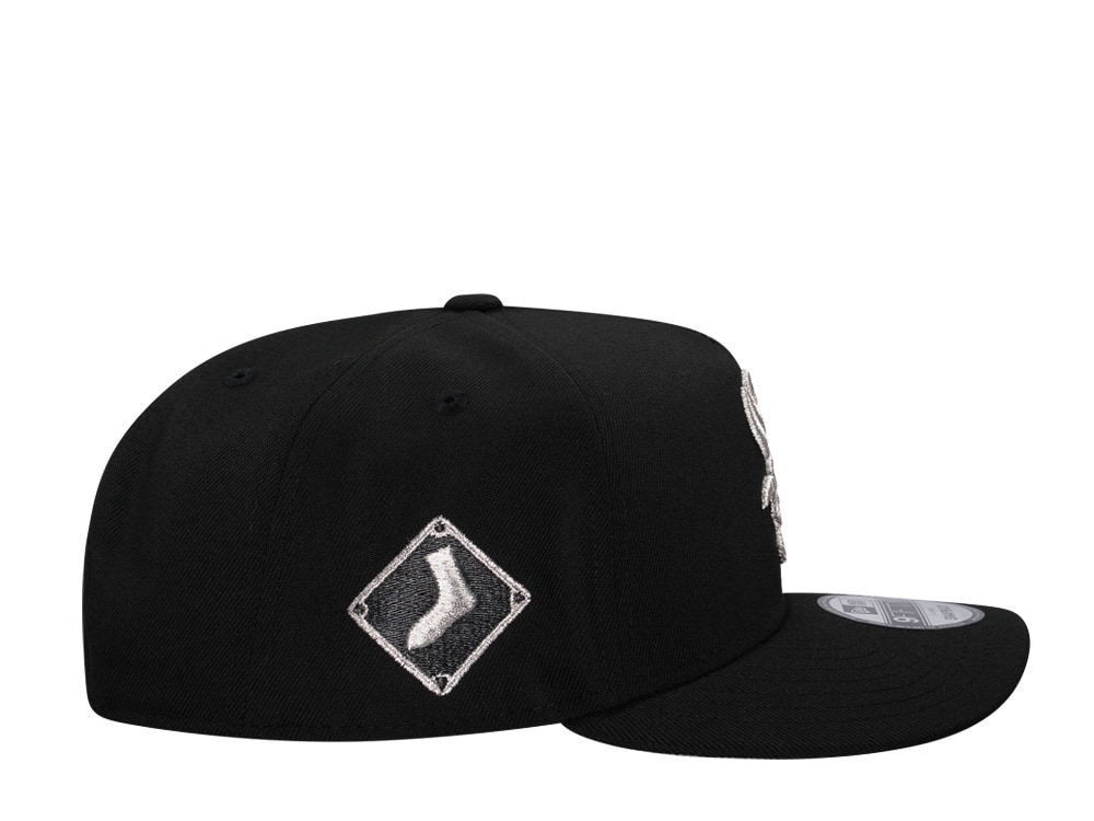 New Era Chicago White Sox Black Metallic Classic 9Fifty A Frame Snapback Casquette