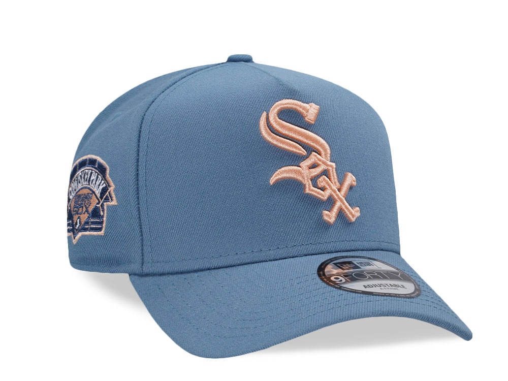 New Era Chicago White Sox Comiskey Park Indigo Peach Edition 9Forty A Frame Snapback Casquette