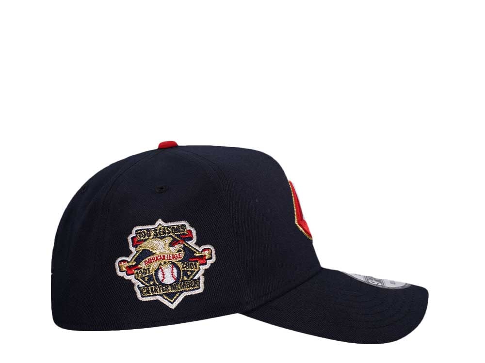 New Era Cleveland Indians American League Throwback Edition 9Forty A Frame Snapback Casquette