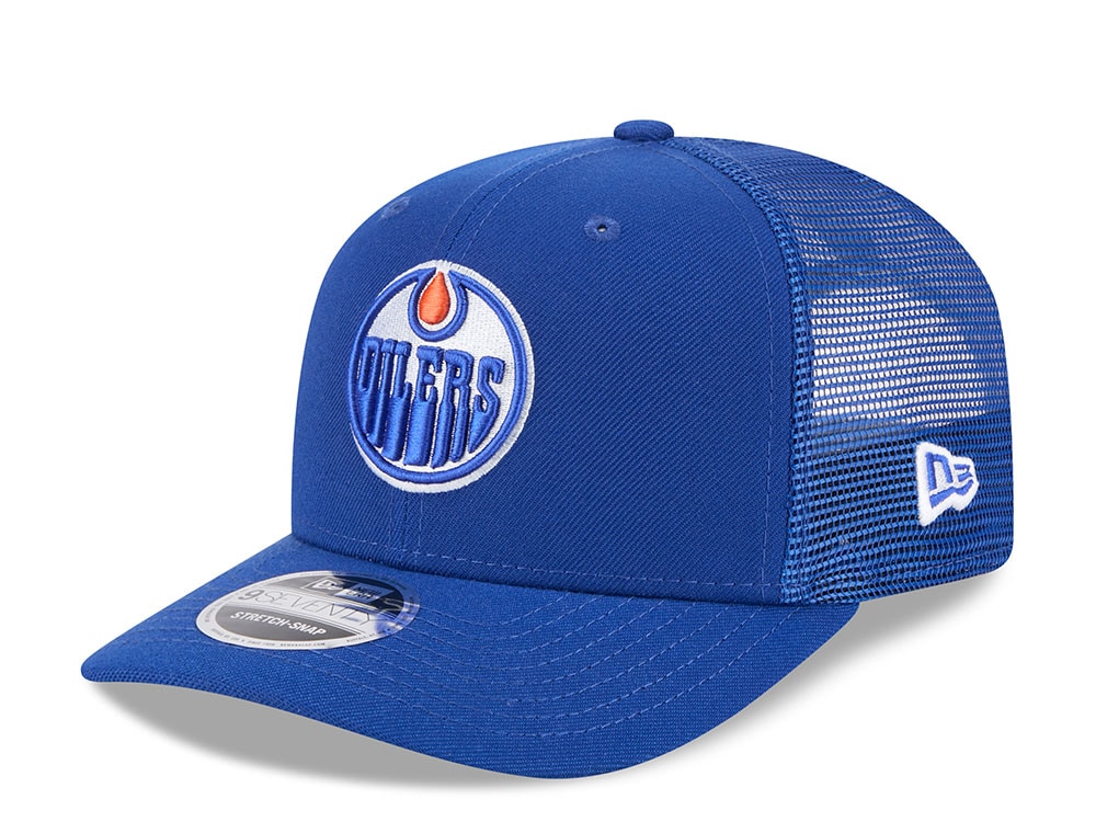 New Era Edmonton Oilers Blue Edition 9Seventy Trucker Snapback Casquette