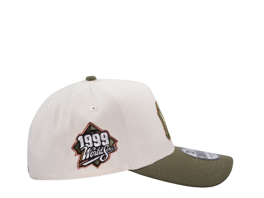 New Era New York Yankees World Series 1999 Cream Two Tone Edition 9Forty A Frame Snapback Casquette