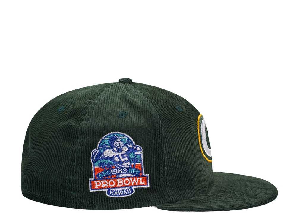 New Era Green Bay Packers Pro Bowl Hawaii 1983 Throwback Cord Edition 59Fifty Fitted Casquette