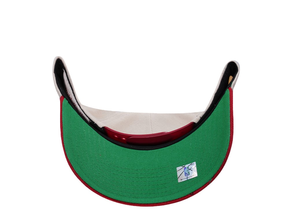 Mitchell & Ness Miami Heat Chrome Two Tone Pro Crown Fit Snapback Casquette