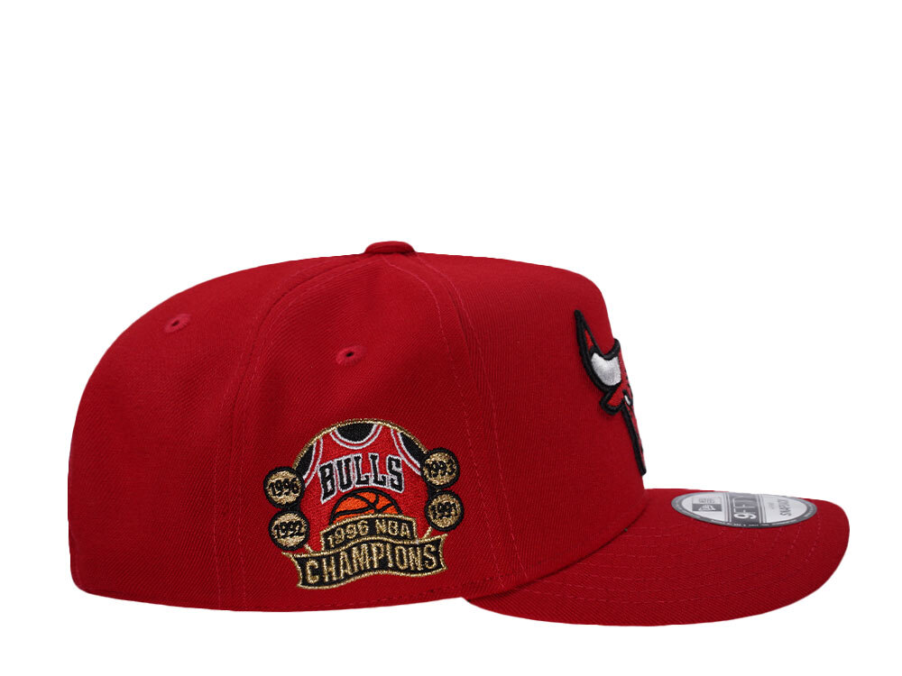 New Era Chicago Bulls NBA Champions 1996 Red Prime Edition 9Fifty A Frame Snapback Casquette