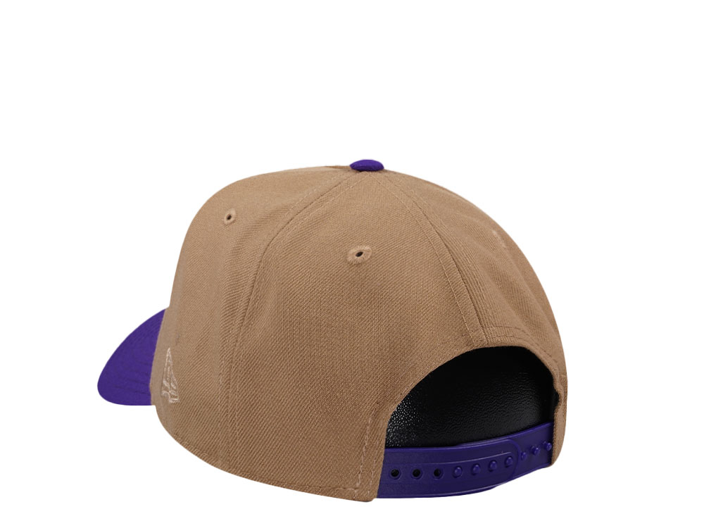 New Era Minnesota Vikings Khaki Two Tone Edition 9Forty A Frame Snapback Casquette