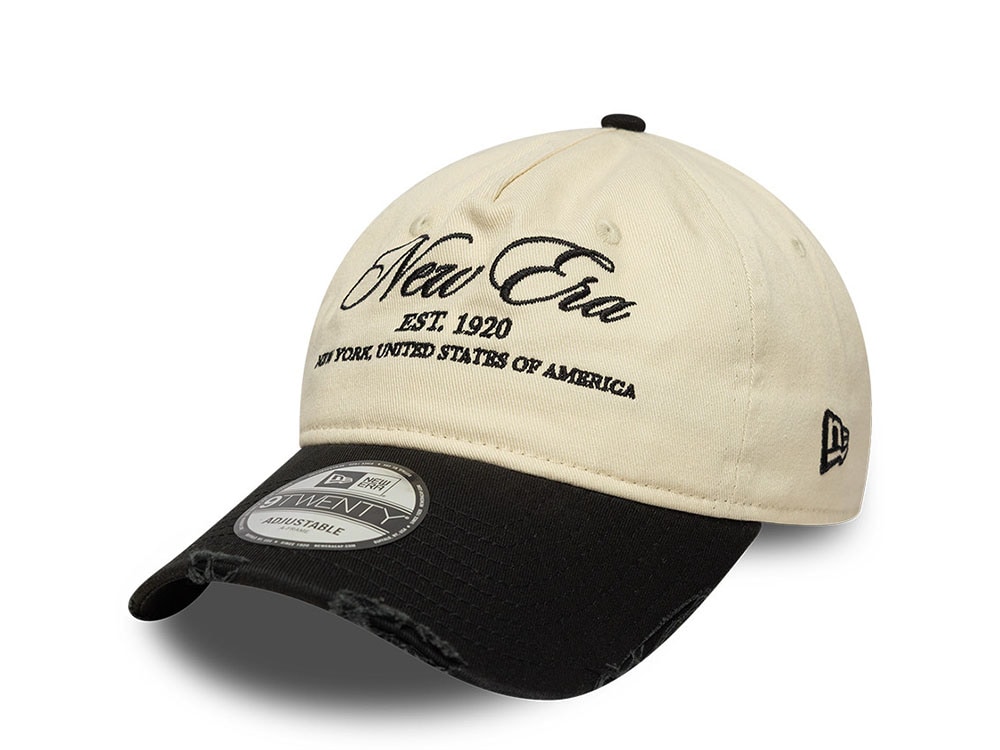 New Era Washed Distressed Two Tone 9Twenty A Frame Strapback Casquette