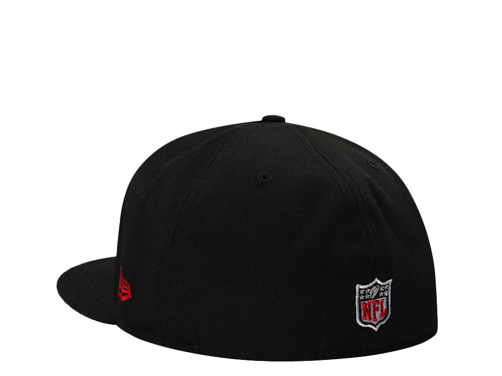 New Era Atlanta Falcons Black Script Prime Edition 59Fifty Fitted Casquette