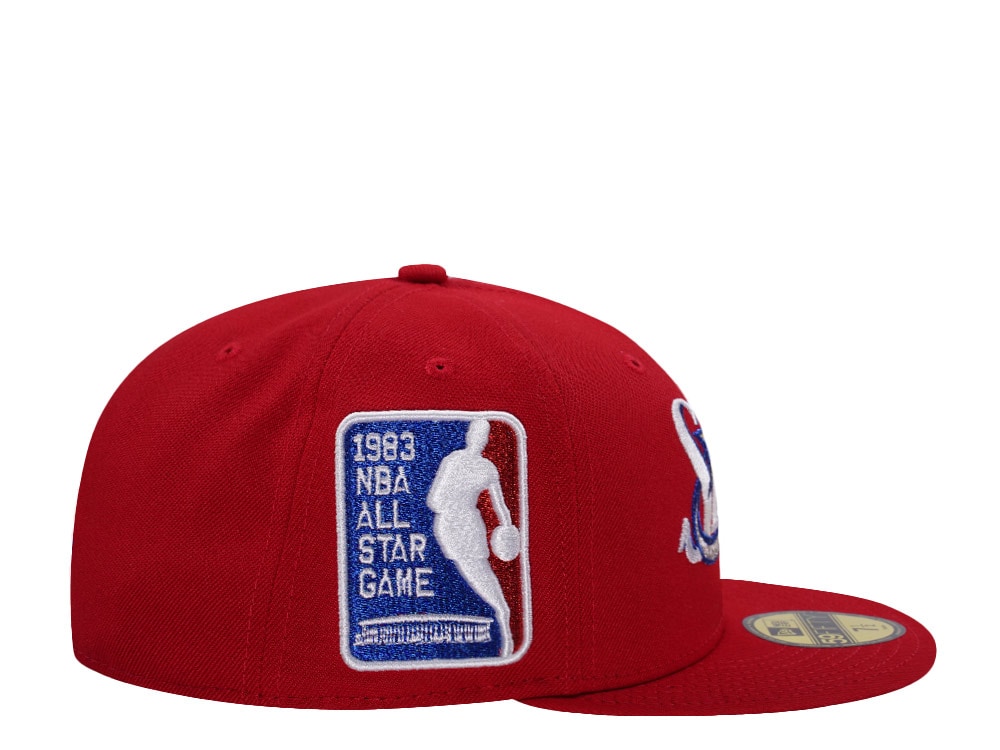 New Era Philadelphia 76ers All Star Game 1983 Scarlet Prime Edition 59Fifty Fitted Casquette