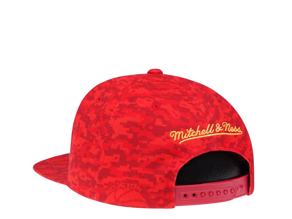 Mitchell & Ness Houston Rockets NBA Team Digi Camo Hardwood Classic Snapback Casquette