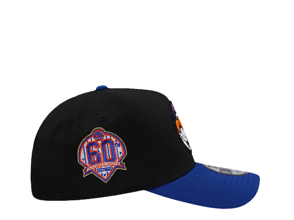 New Era New York Mets 60th Anniversary  Black Two Tone Edition 9Forty A Frame Snapback Casquette