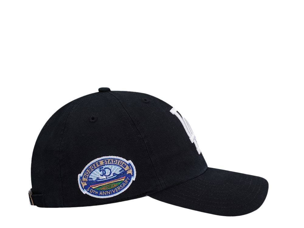 47Brand Los Angeles Dodgers Cooperstown Black Clean Up Strapback Casquette