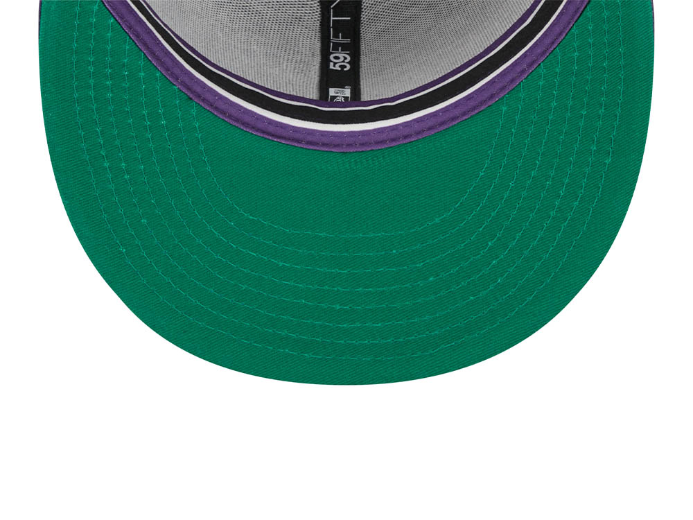 New Era Tampa Bay Rays Black Retro Script Throwback Edition 59Fifty Fitted Casquette