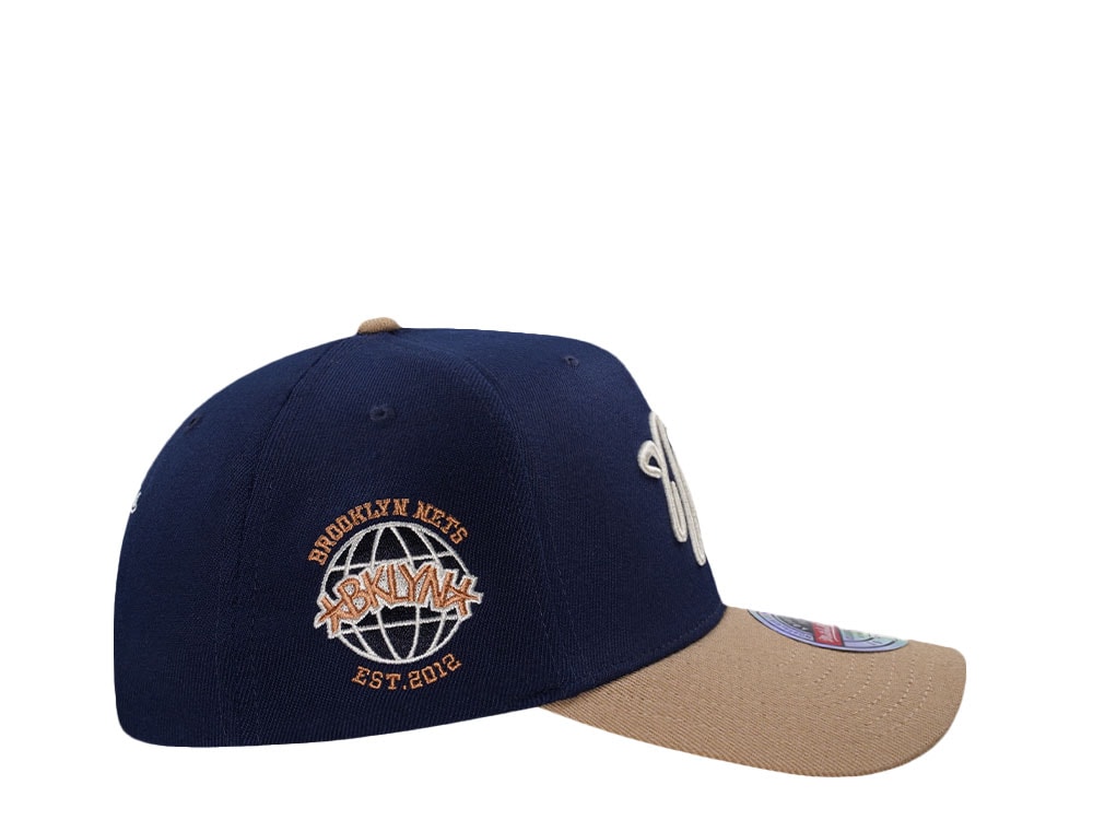 Mitchell & Ness Brookly Nets Sand Storm Classic Red Stretch Snapback Casquette