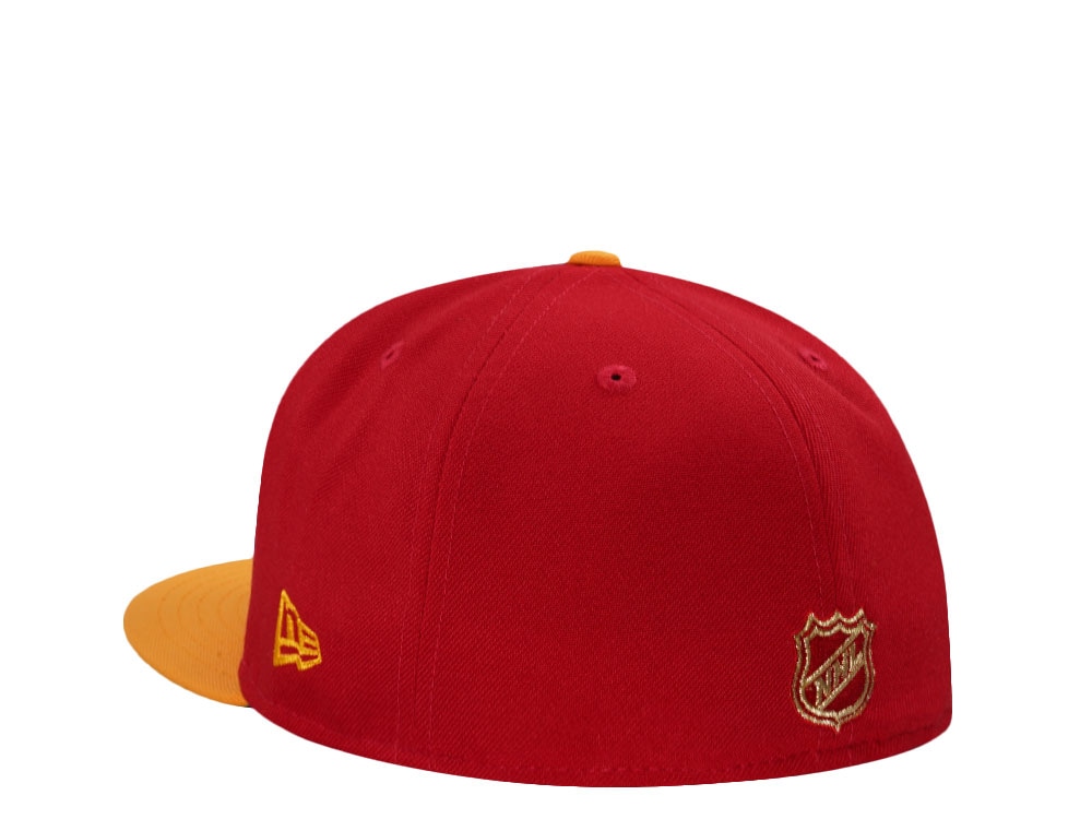 New Era Calgary Flames Stanley Cup  Champions 1989 Red Two Tone Edition 59Fifty Fitted Casquette