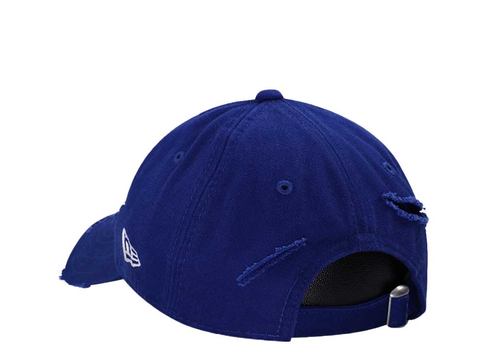 New Era Los Angeles Dodgers Dark Royal Washed Distress 9Twenty Strapback Casquette
