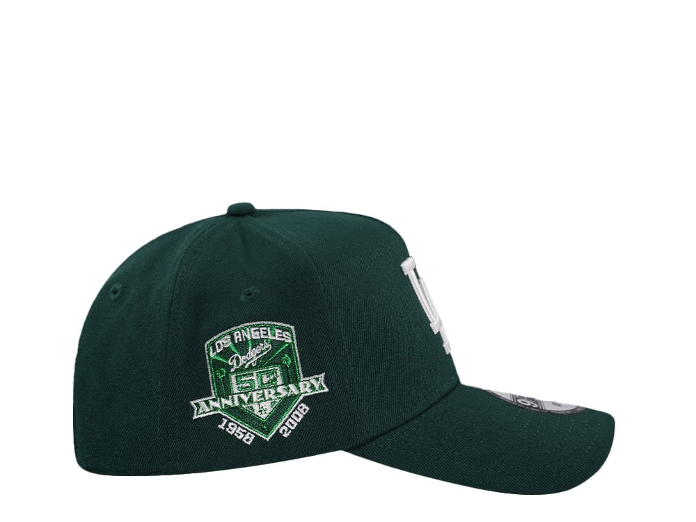 New Era Los Angeles Dodgers 50th Anniversary Green Classic Edition 9Forty A Frame Snapback Casquette