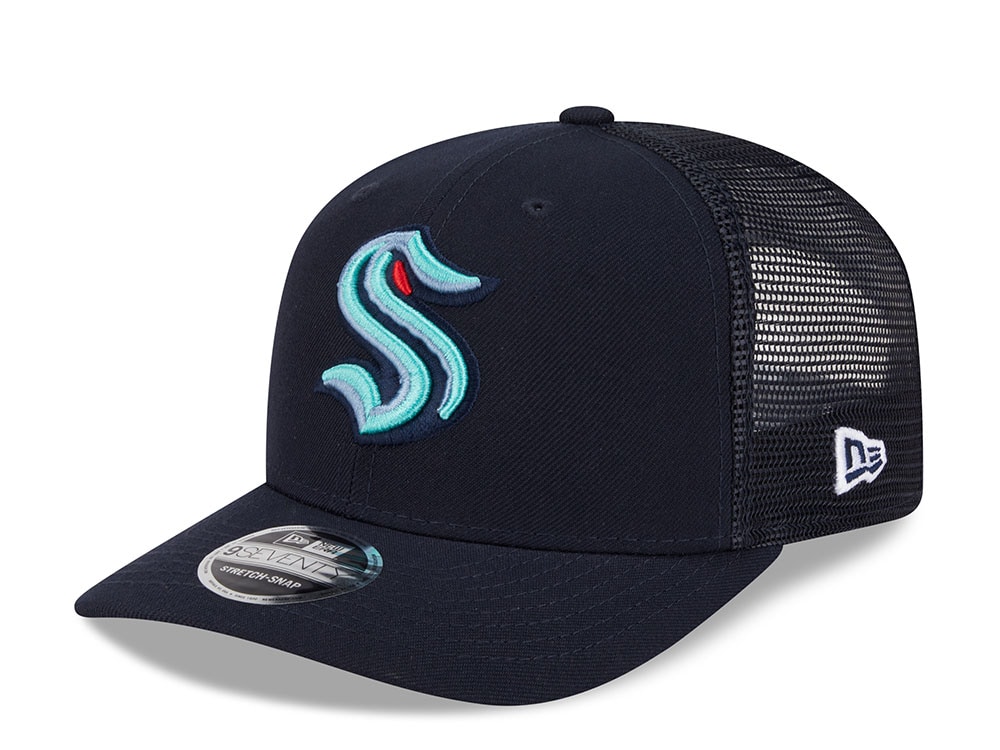 New Era Seattle Kraken Navy Edition 9Seventy Trucker Snapback Casquette