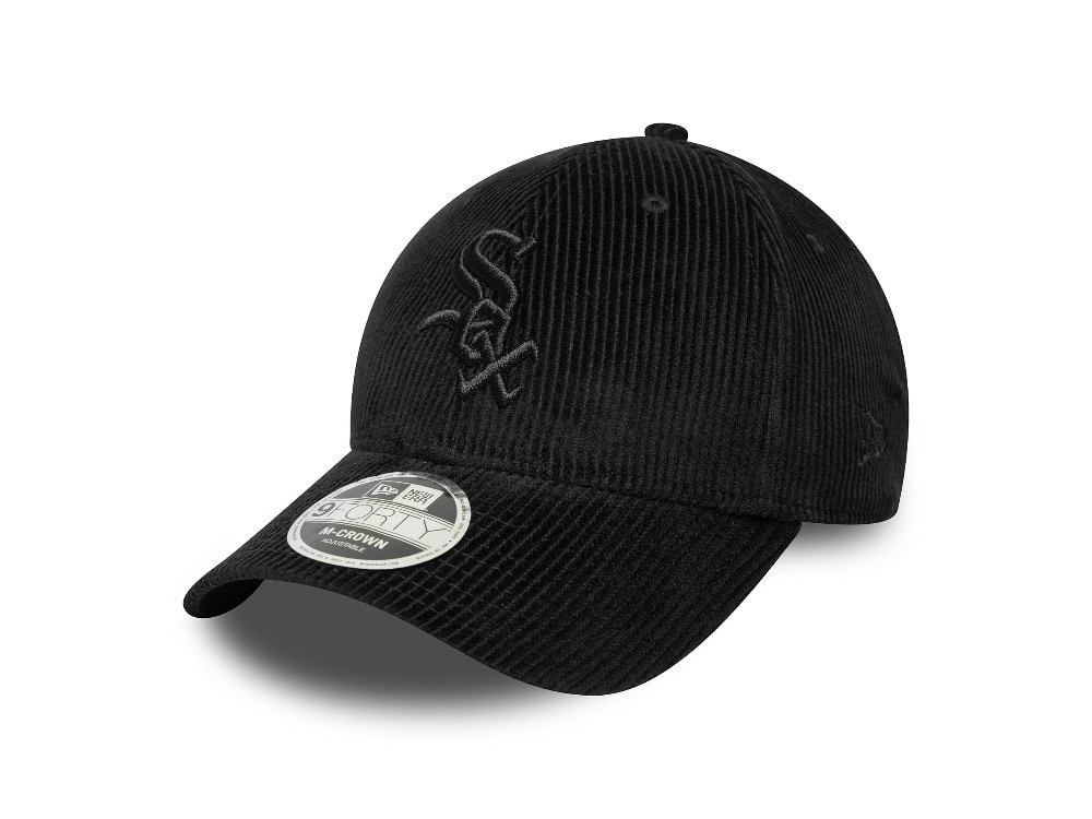 New Era Chicago White Sox Black Corduroy 9Forty M Crown Snapback Casquette