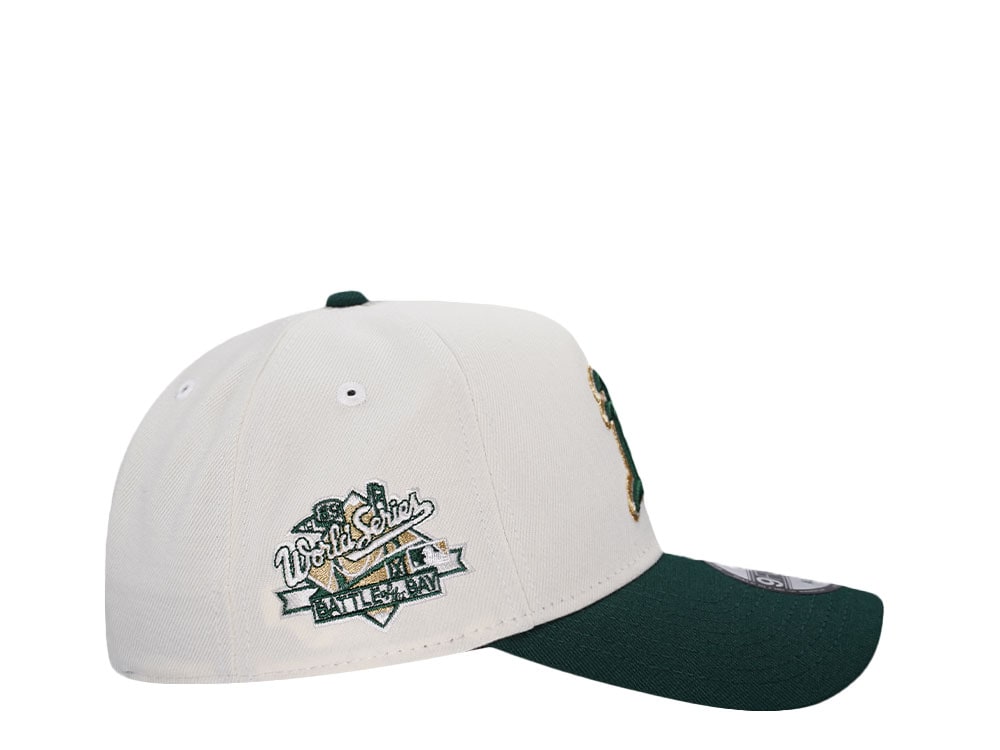 New Era Oakland Athletics World Series 1985 Chrome Two Tone Edition 9Forty A Frame Snapback Casquette