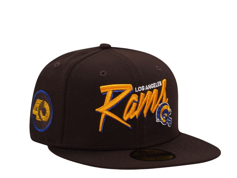 New Era Los Angeles Rams 40 Anniversary Burnt Wood Throwback Edition 59Fifty Fitted Casquette