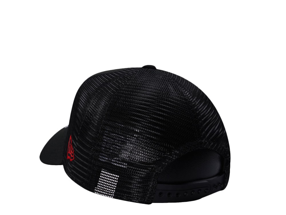 New Era Detroit Tigers Black And Red Edition 9Forty A Frame Trucker Snapback Casquette