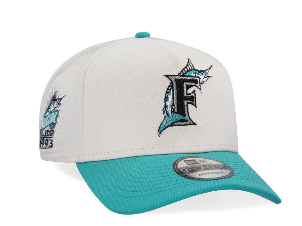 New Era Florida Marlins Inaugural Year 1993 Chrome Two Tone Edition 9Forty A Frame Snapback Casquette