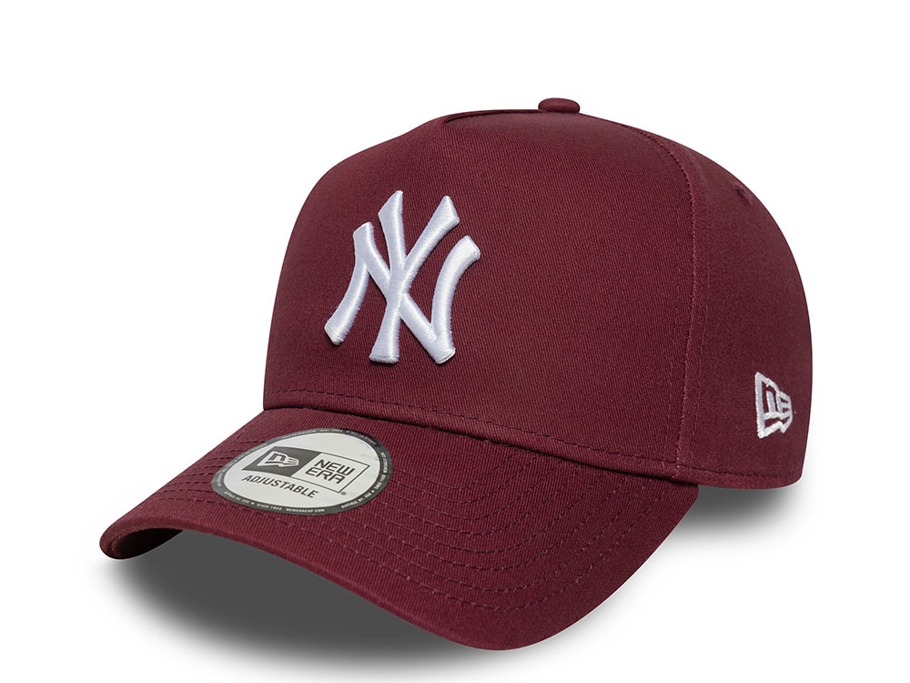 New Era New York Yankees League Essentials Maroon Edition 9Forty A Frame Snapback Casquette