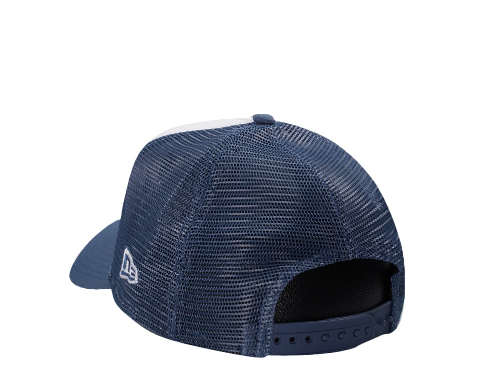New Era Los Angeles Dodgers Indigo White Two Tone Edition 9Forty A Frame Trucker Snapback Casquette