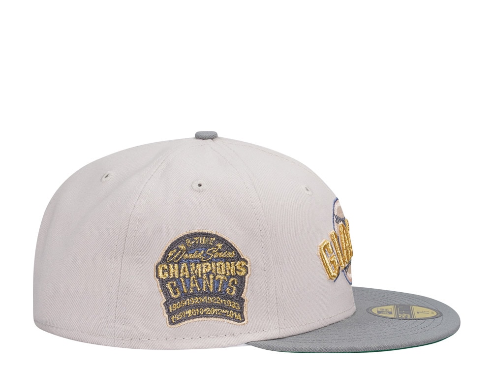 New Era San Francisco Giants 3-Time World Series Champions Stone Gold Two Tone Edition 59Fifty Fitted Casquette