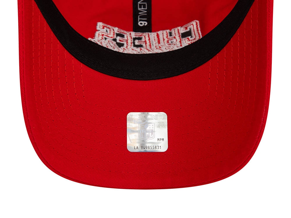 New Era Kansas City Chiefs NFL Script Red 9Twenty Strapback Casquette