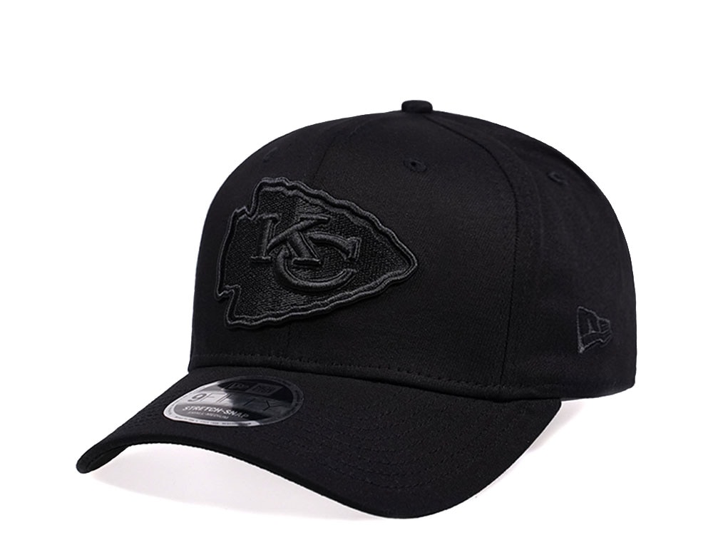 New Era Kansas City Chiefs All Black Edition 9Fifty Stretch Snapback Casquette