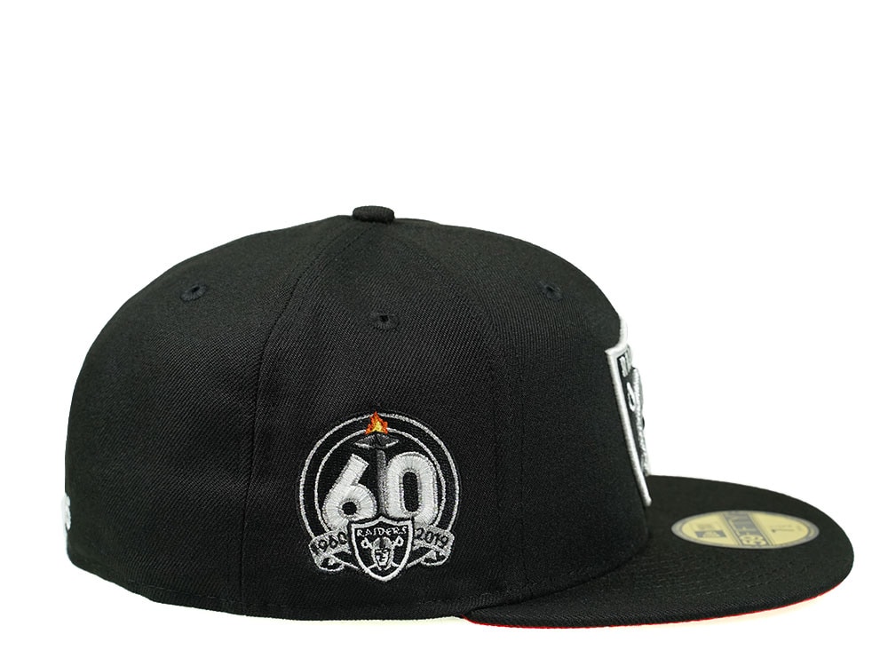 New Era Las Vegas Raiders 60th Season Black Red Edition 59Fifty Fitted Casquette