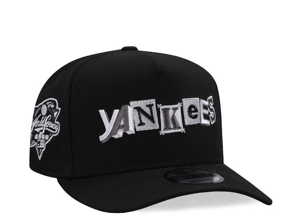 New Era New York Yankees World Series 2000 Black Metallic Edition 9Fifty A Frame Snapback Casquette