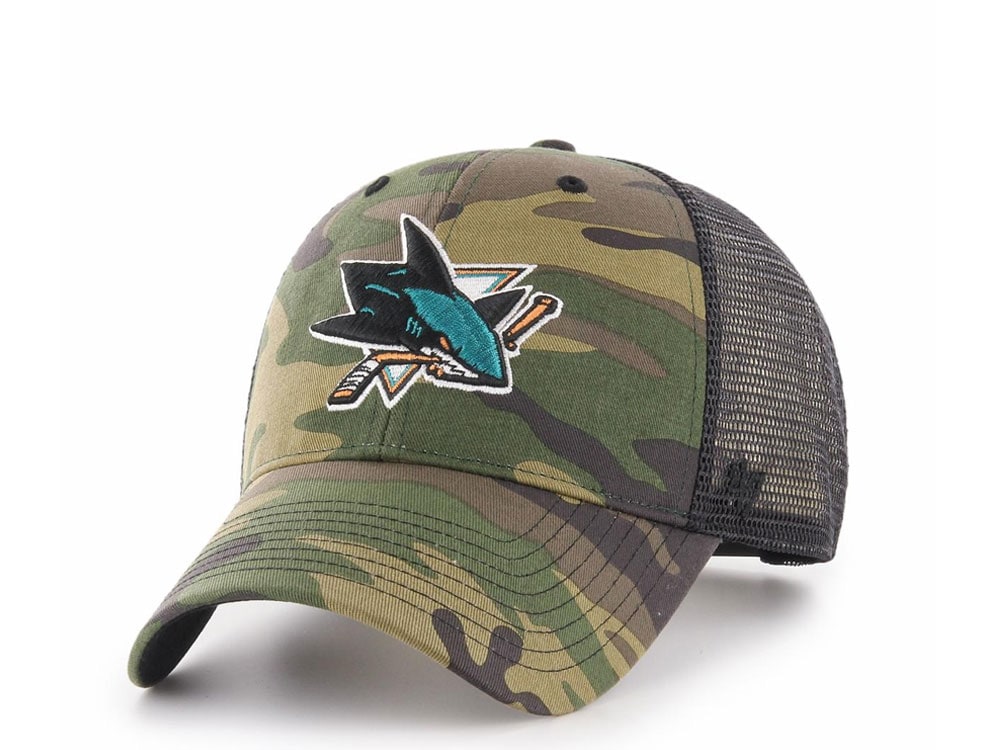 47Brand San Jose Sharks Classic Camo Trucker Snapback Casquette