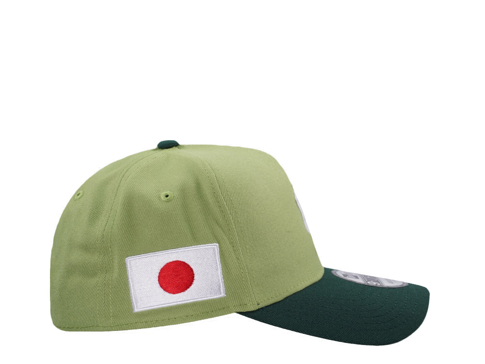 New Era New York Yankees Japan Lucky Cat Matcha Two Tone Edition 9Forty A Frame Snapback Casquette