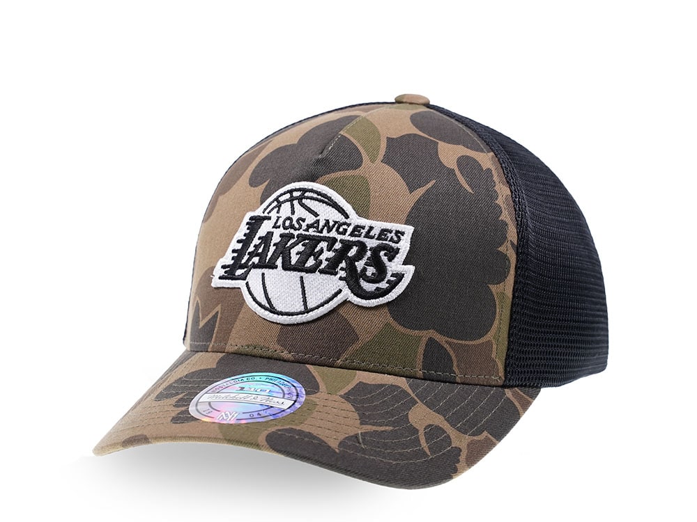 Mitchell & Ness Los Angeles Lakers Camo Trucker Casquette