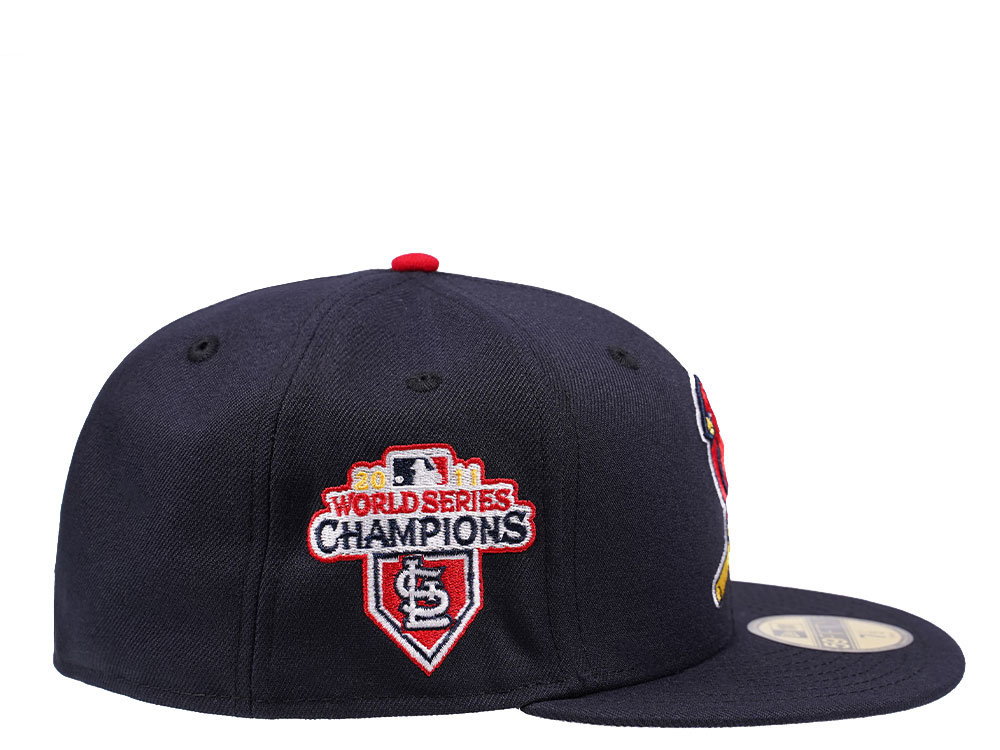 New Era St. Louis Cardinals World Series Champions 2011 Navy Edition 59Fifty Fitted Casquette