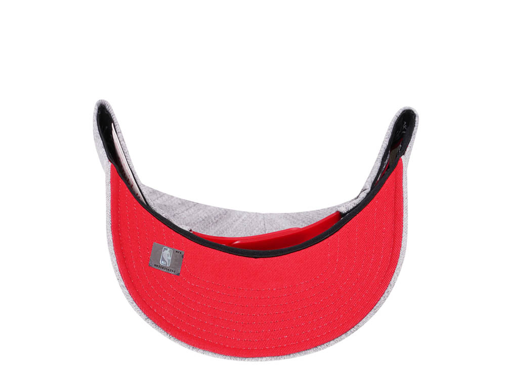 Mitchell & Ness Chicago Bulls Heather Gray Red Line Flex Snapback Casquette