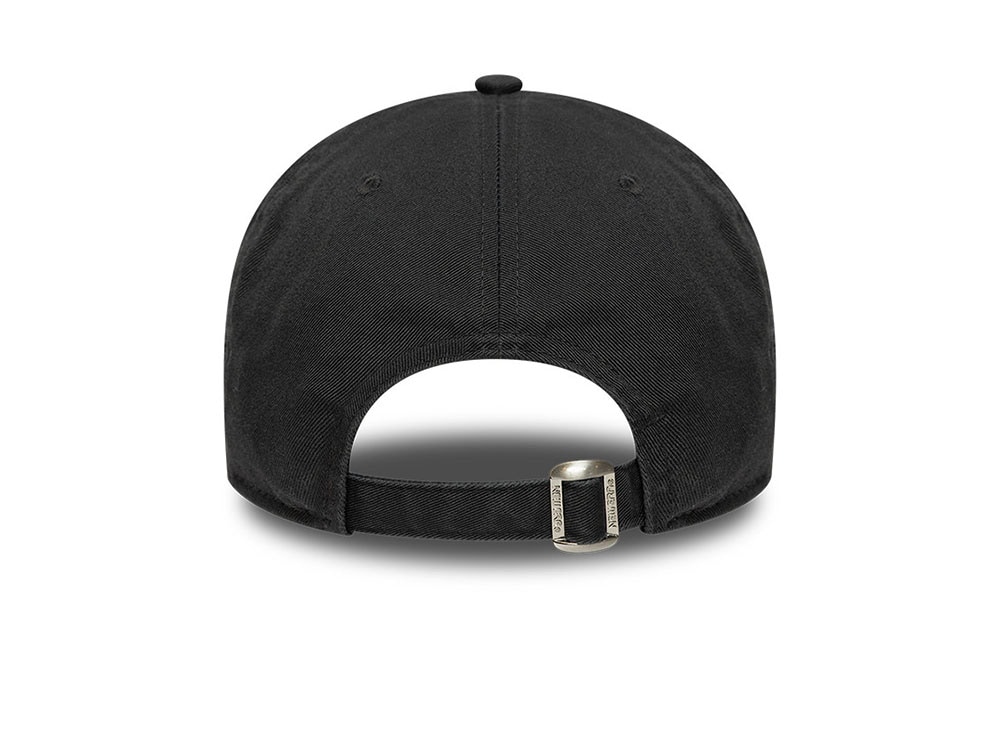 New Era Washed Distressed Black 9Twenty A Frame Strapback Casquette