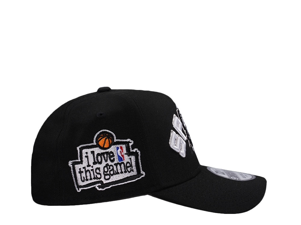 New Era San Antonio Spurs Love this Game Black Prime Edition 9Forty A Frame Snapback Casquette