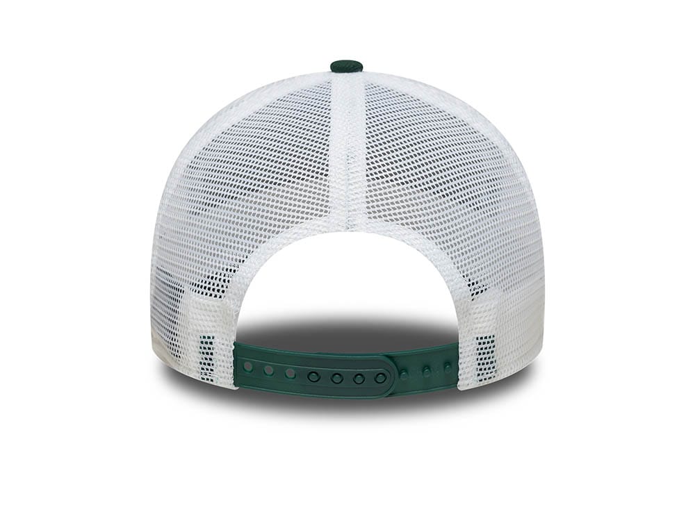New Era Patch Dark Green 9Forty A Frame Trucker Snapback Casquette