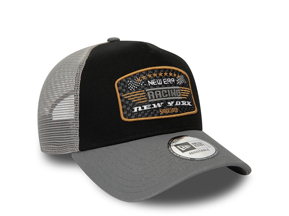 New Era Racing Patch A Frame Trucker Strapback Casquette