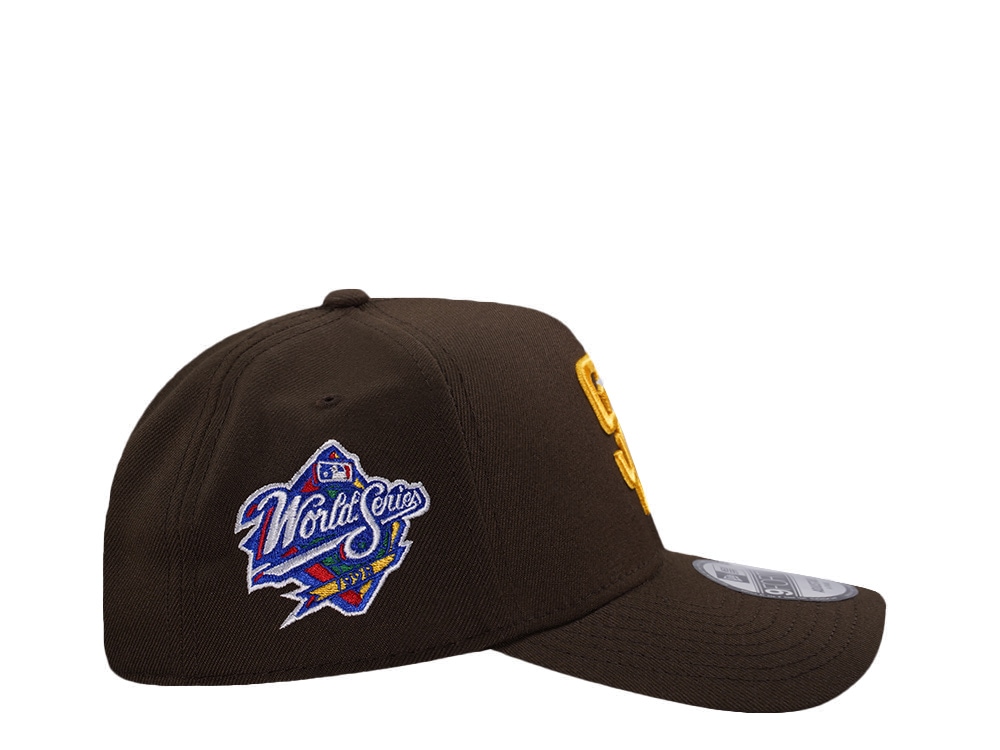New Era San Diego Padres World Series 1998 Walnut Prime Edition 9Forty A Frame Snapback Casquette