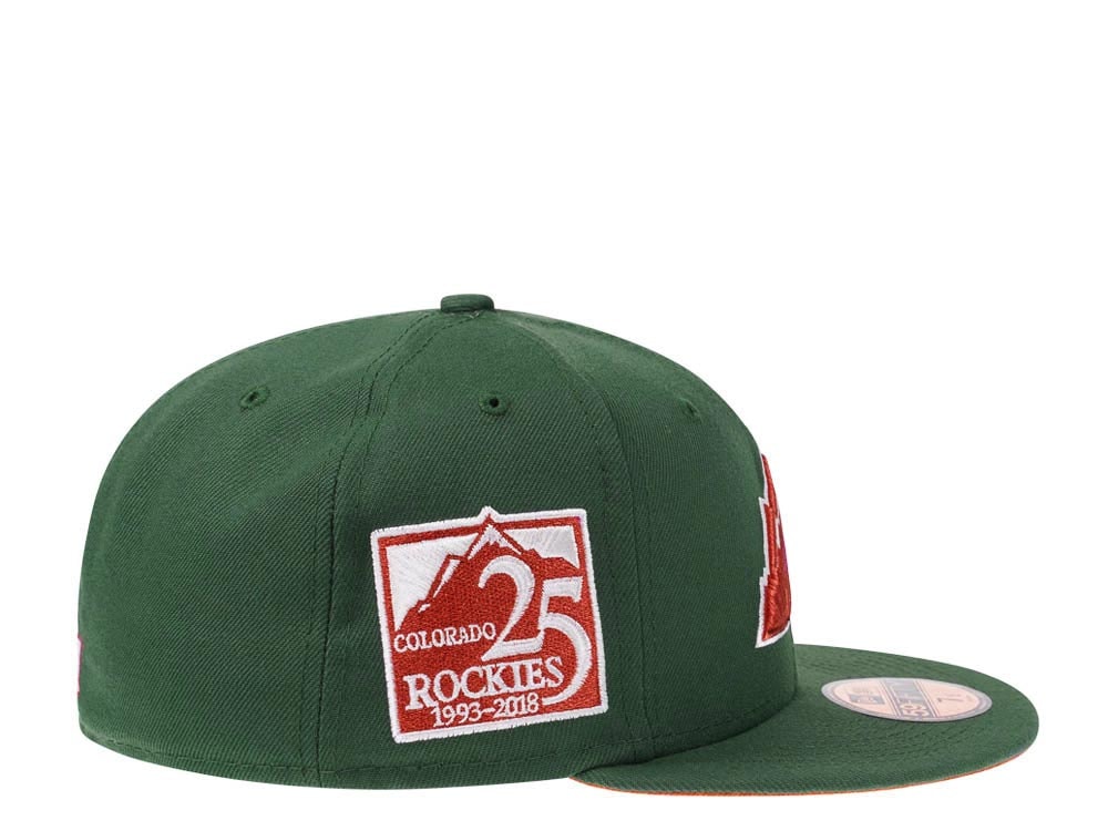 New Era Colorado Rockies 25th Anniversary Rust Green Edition 59Fifty Fitted Casquette